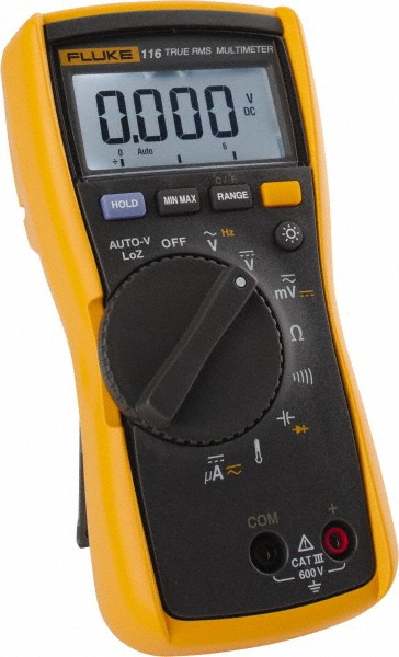 Extech CAT III, Digital & True RMS Multimeter: 600 VAC/VDC - EX355