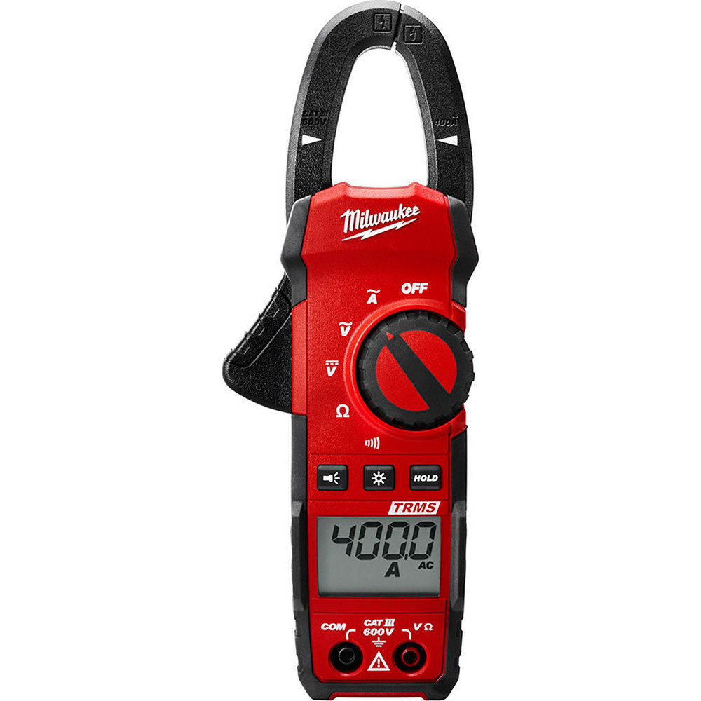 Milwaukee Tool Clamp Meter: CAT III, 1" Jaw, Clamp On Jaw - 2235-20