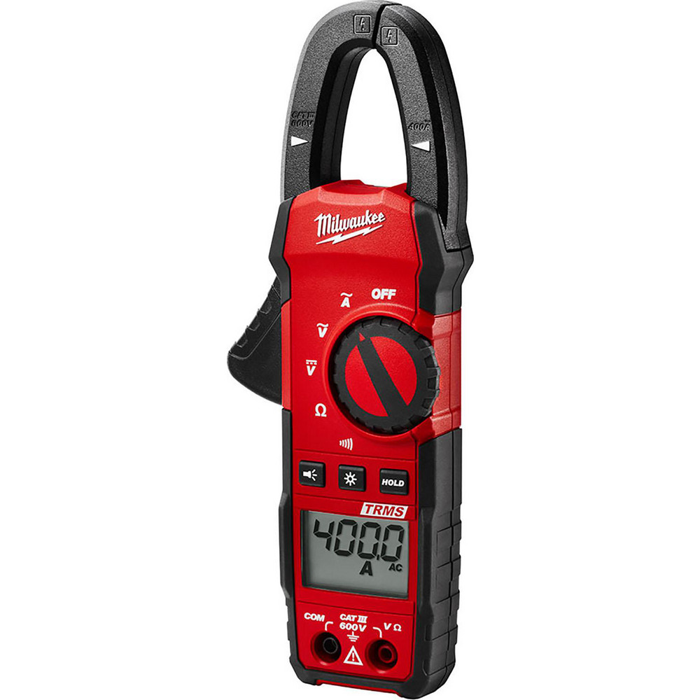 Milwaukee Tool Clamp Meter: CAT III, 1" Jaw, Clamp On Jaw - 2235-20