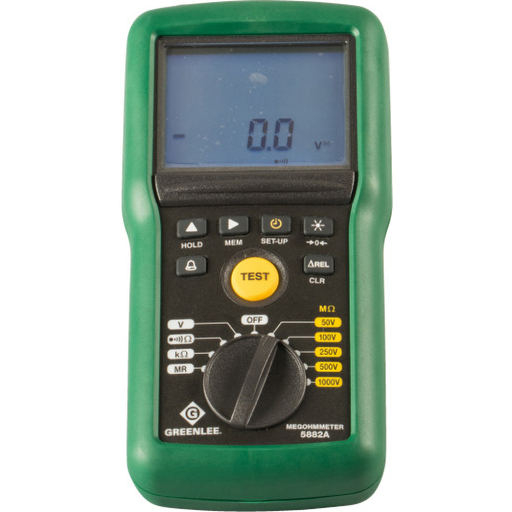 FLIR Megohmmeters: Display Type: LCD; Power Supply: 220VAC/50Hz; Resistance Capacity (Megohm): 2000 MΩ; Maximum Test Voltage: 3.8 - 380462-NIST