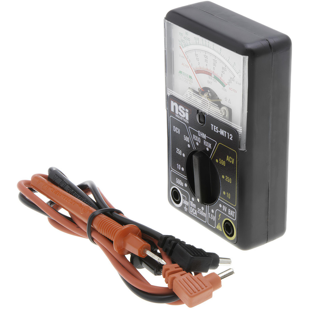 NSI Industries Multimeters: Multimeter Type: Analog; Measures: Amps, DC Voltage, AC Voltage - TES-MT12