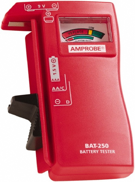 Amprobe 0.9 VAC to 9 VAC, Battery Tester - BAT-200