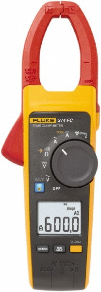 Amprobe Clamp Meter: CAT IV, 1.6142" Jaw, Clamp On Jaw - RS-3 PRO