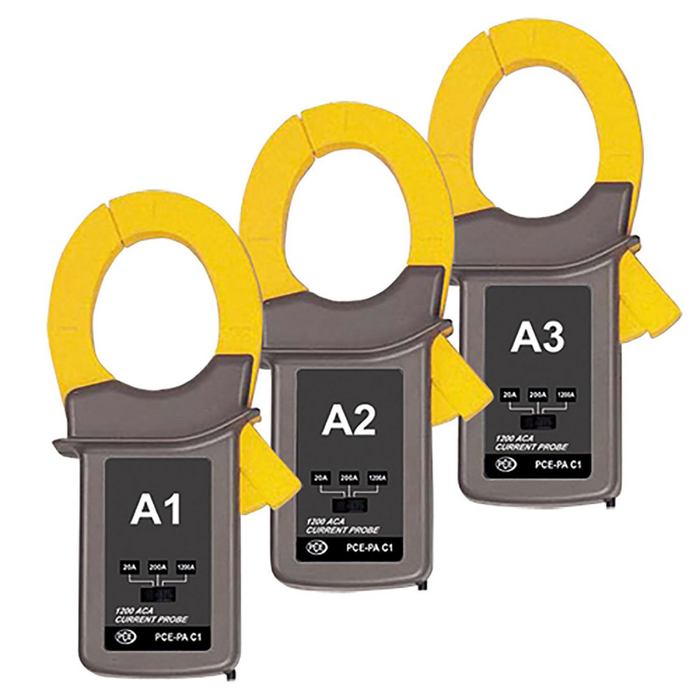 PCE Instruments Power Meters; Meter Type: Power Quality Analyzer; Application: Power Meter; Maximum Current Capability (A): 3000.00; Maximum Solar Power Measurement: 9999 kW; Power Factor: 1; Peak Capture: Yes; Storage: 4 GB; Cat Rating: CAT III; Data Logging: Yes; Overall Height: 8.8 in; Overall Length: 4.90 - PCE-PA 8300-2