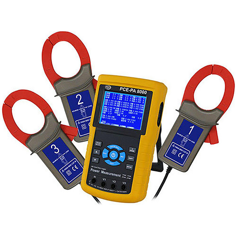 Extech Power Meters & Analyzers: Number of Phases: 3; Meter Type: AC Power Clamp Meter; Application: Energy Audits, AC Power Quality, Motor/Generator Installation and Repair; Maximum Current Capability (A): 1000.00 - PQ2071