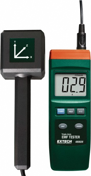 PCE Instruments EMF Meters: Meter Type: EMF/ELF, RF/EMF; Display Type: Digit LCD; Monitors: Magnetic Fields; Minimum Frequency: 0 Hz - PCE-MFM 2400