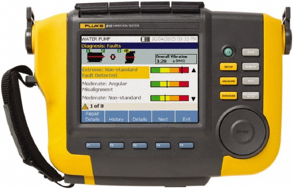 PCE Instruments Vibration Meters; Meter Type: Vibration Meter; Vibration Meter Datalogger; Vibration Tester; Vibration Measurement Range: 1-10; Display Type: Graphic LCD, Backlit; Minimum Operating Temperature: -4; Maximum Operating Temperature: 149; Measures: Vibration; Frequency; Acceleration; Velocity - PCE-VT 2800