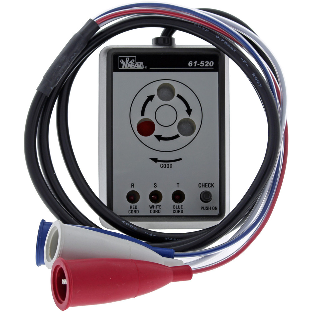 Extech 3 Phase, 75 to 1,000 VAC, 45 to 65 Hz, 14 to 122°F, LED Display Phase Rotation Tester - PRT200
