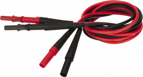 Pomona Test Leads Extension, Digital Multimeter with Non-Sheathed Banana Plugs - 5309A