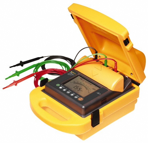 Fluke Backlight Display, 2,000 Megohm Electrical Insulation Resistance Tester & Megohmmeter - FLUKE- 1503