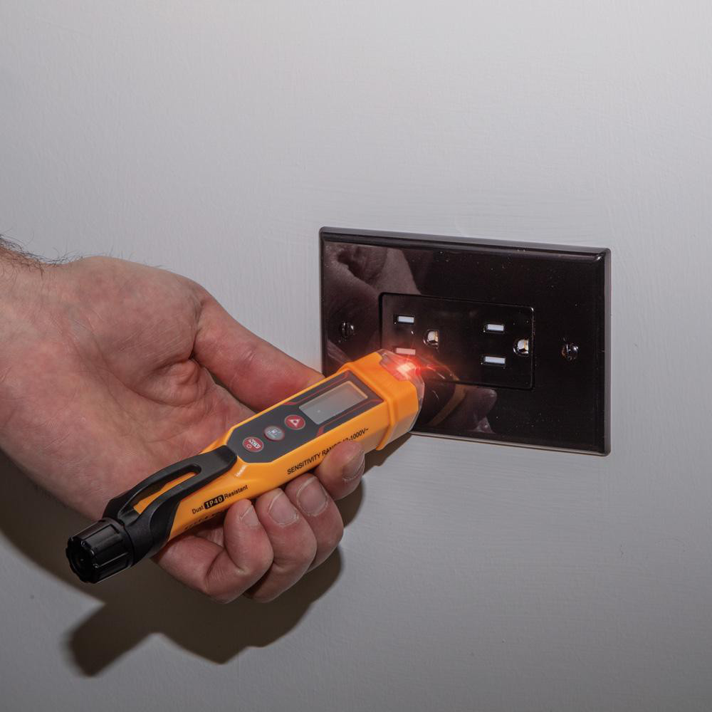 Klein Tools Circuit Continuity & Voltage Testers: Tester Type: Non-Contact Voltage Tester; Minimum Voltage: 12 VAC; Maximum Voltage: 12V DC; Display Type: LED - NCVT-6