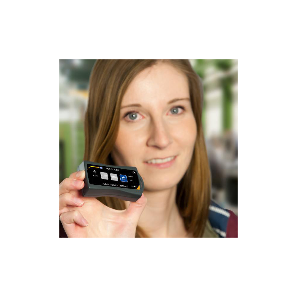 PCE Instruments Vibration Meters; Meter Type: Vibration Meter; Vibration Meter Datalogger; Vibration Tester; Vibration Measurement Range: 1-10 Hz; Display Type: No Display; Minimum Operating Temperature: 32; Maximum Operating Temperature: 104; Measures: Vibration; Acceleration; Minimum Acceleration (Feet): 0.004 - PCE-VDL 24I