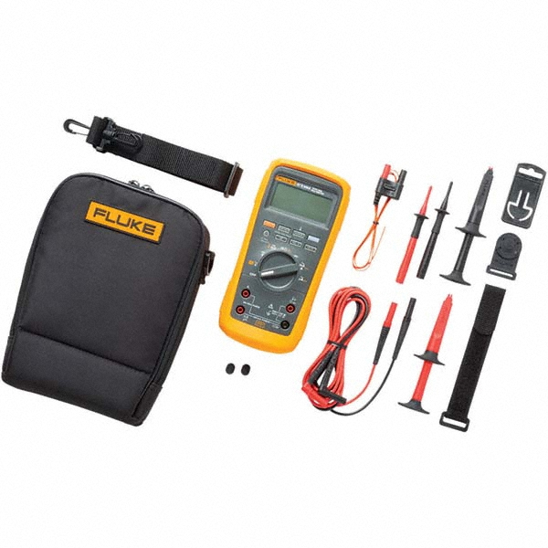 Fluke CAT III & CAT IV, Digital & Digital Clamp Multimeter: 1,000 VDC - FLUKE-87V-MAX/E2 KIT