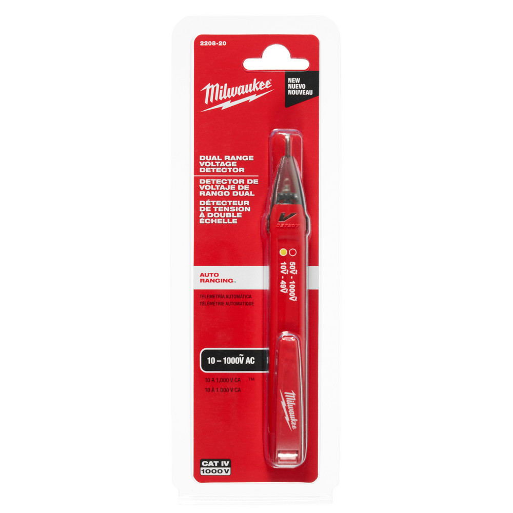 Milwaukee Tool Circuit Continuity & Voltage Testers: Tester Type: Receptacle Tester with GFCI; Minimum Voltage: 0 V; Maximum Voltage: 135V AC; Display Type: Digital LCD - 2224-20