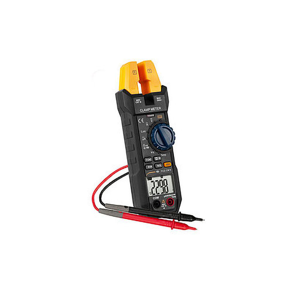 PCE Instruments Compact Manual Ranging & Voltage Clamp Meter: CAT I CAT II & CAT III, 0.7" Jaw, Cup Jaw - PCE-CM 3