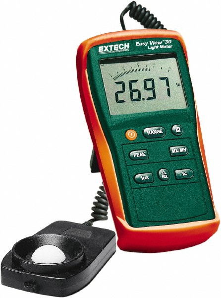 Klein Tools Light Meters; Compatible Lighting: Light; Maximum Measurement (FC): 4000; Maximum Measurement (Lux): 40000 lx; Minimum Measurement: 0.0 lx; Minimum Measurement (FC): 0; Minimum Measurement (Lux): 0; Accuracy ± (%): +/- 5 % reading +/-10 digits @ 10,000 Lux; Maximum Measurement (RPM): 40000 lx - ET130