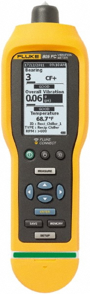 Fluke 10Hz to 1kHz (mm), LCD Vibration Meter - FLUKE-805 FC