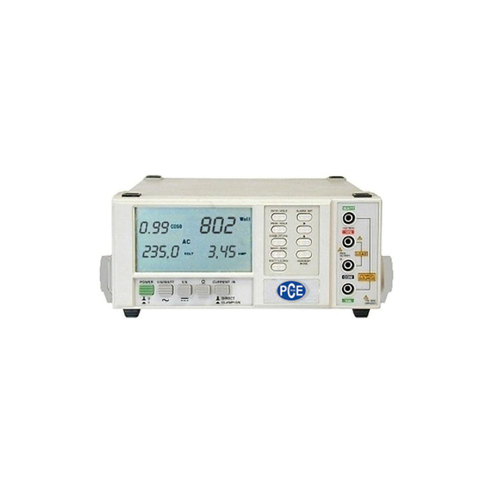 PCE Instruments Power Meters; Meter Type: Power Quality Analyzer; Application: Power Meter; Maximum Current Capability (A): 3000.00; Maximum Solar Power Measurement: 1 kW; Power Factor: 1; Peak Capture: Yes; Storage: 512; Cat Rating: CAT III; Data Logging: Yes; Overall Height: 10.1 in; Overall Length: 6.10 - PCE-830-3