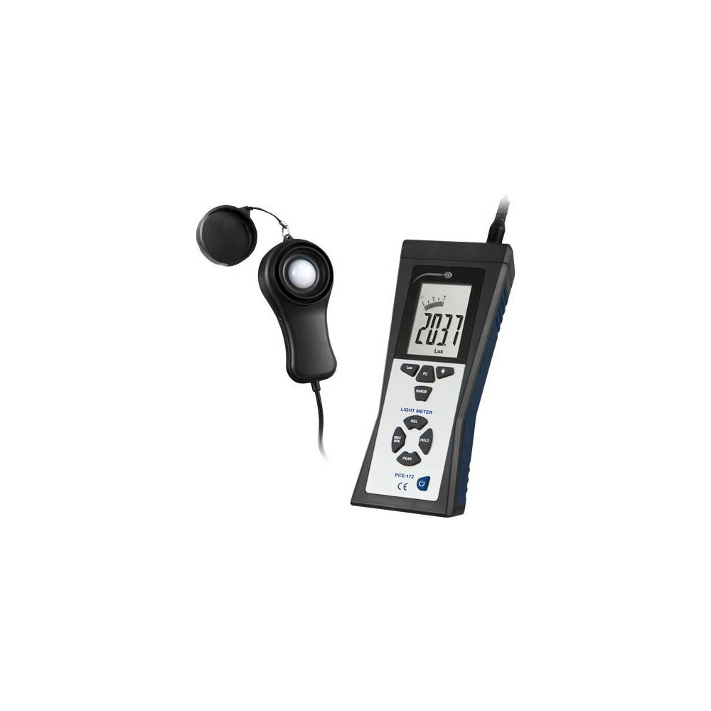 Extech 9 Volt Battery, 5,000 FC, LCD Display, Color Corrected Photodiode, Light Meter - 401025