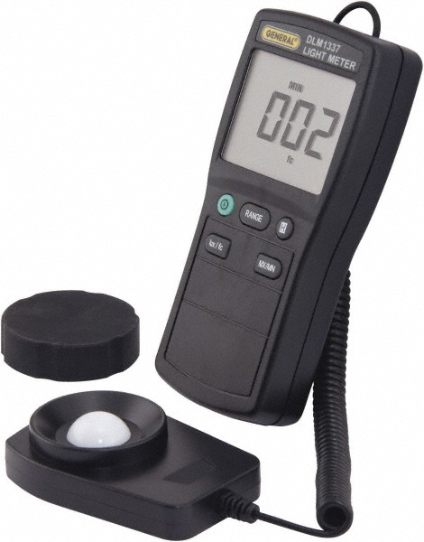 Extech 9 Volt Battery, 5,000 FC, LCD Display, Color Corrected Photodiode, Light Meter - 401025
