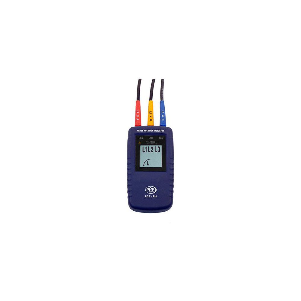 Extech 3 Phase, 40 to 600 VAC, 15 to 400 Hz, 32 to 104°F, LCD Display Phase Rotation Tester - 480400