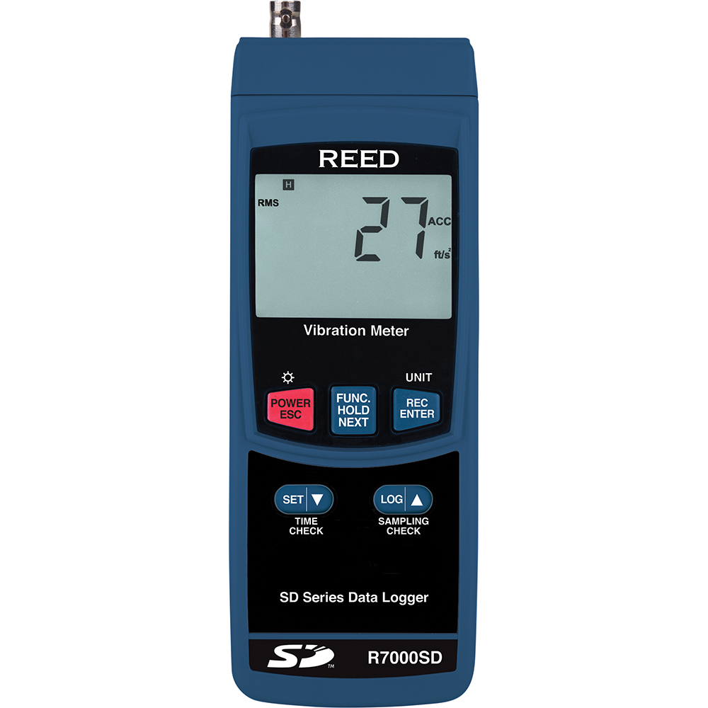 PCE Instruments Vibration Meters; Meter Type: Vibration Meter; Vibration Tester; Vibration Measurement Range: 1-10 Hz; Display Type: Color LCD; Minimum Operating Temperature: -4; Maximum Operating Temperature: 149; Measures: Vibration; Frequency; Acceleration; Velocity; Displacement - PCE-VT 3700S