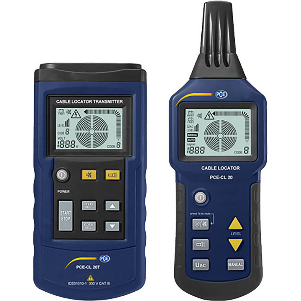 PCE Instruments Wire Tracers & Utility Line Locators: Detector Type: Underground Cable Locator; Maximum Measurement Depth (Meters): 18 in - PCE-CL 10