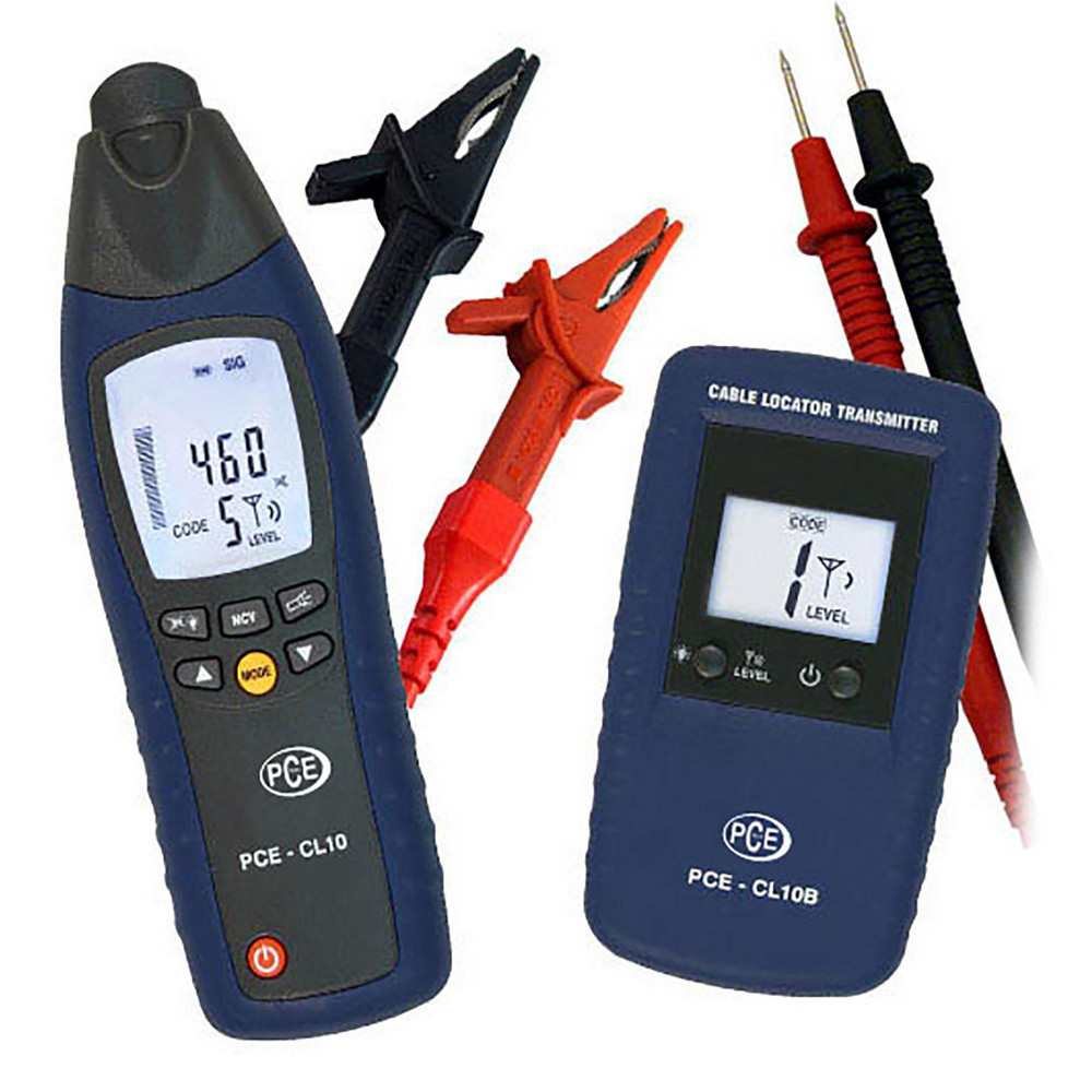 PCE Instruments Wire Tracers & Utility Line Locators: Detector Type: Underground Cable Locator; Maximum Measurement Depth (Meters): 18 in - PCE-CL 10