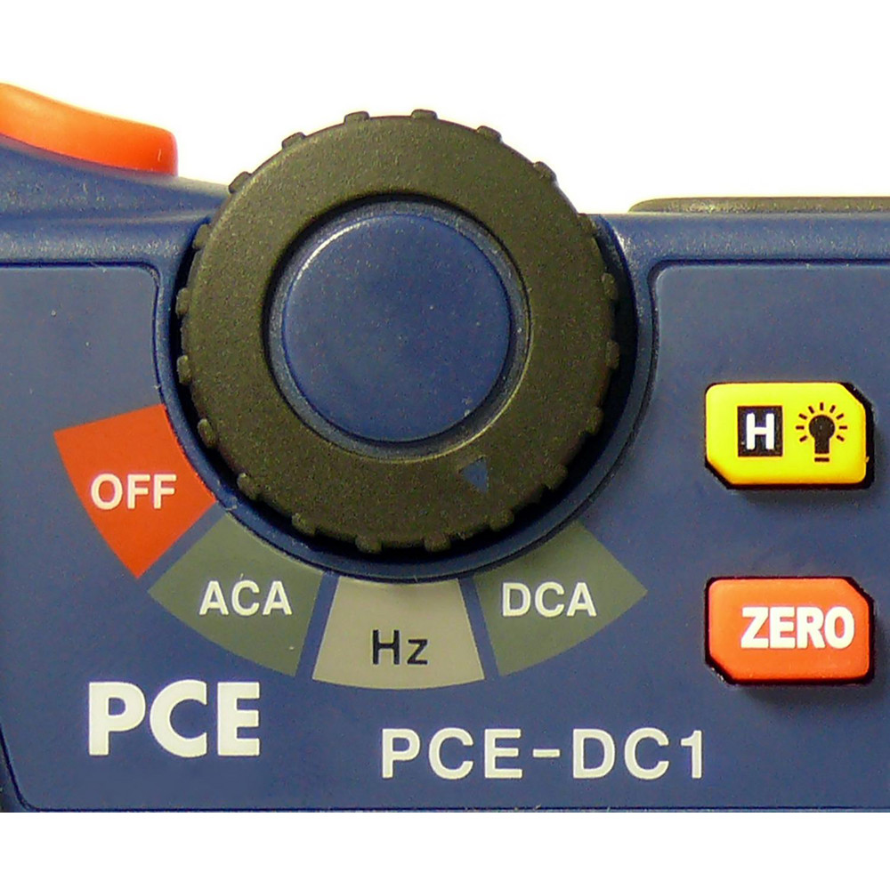 PCE Instruments Auto Ranging Compact & Voltage Clamp Meter: CAT I CAT II & CAT III, 0.7" Jaw, C-Clamp & Curved Jaw - PCE-DC1