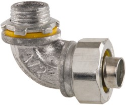 Cooper Crouse-Hinds Conduit Connector: For Liquid-Tight, Malleable Iron, 1/2" Trade Size - LT5090