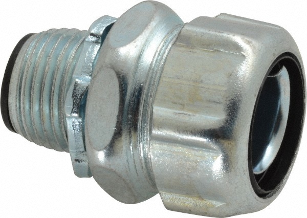 Thomas & Betts Conduit Connector: For Liquid-Tight, Steel, 1/2" Trade Size - 5332 HT