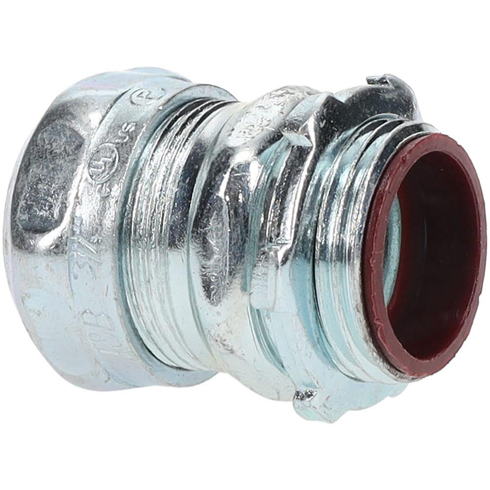 Cooper Crouse-Hinds Conduit Connector: For EMT, Steel, 3/4" Trade Size - 1651