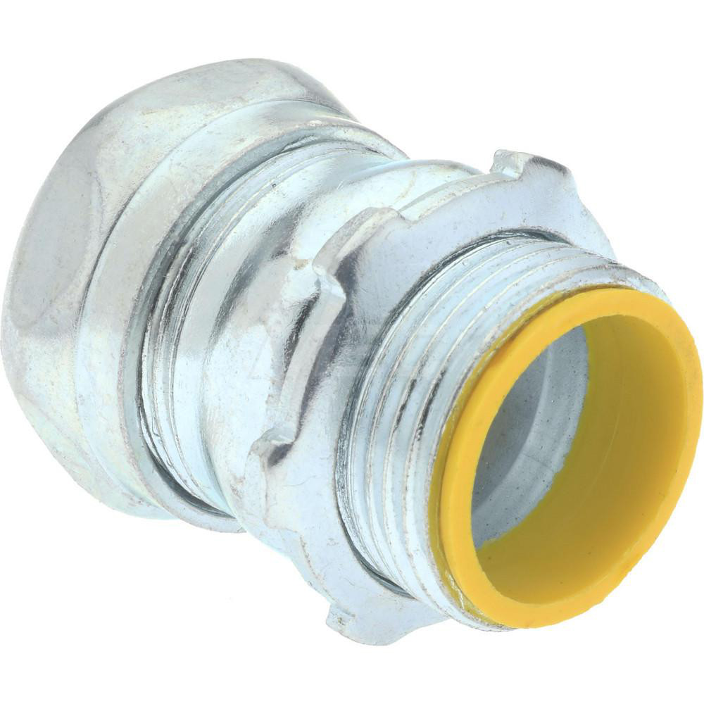 Cooper Crouse-Hinds Conduit Connector: For EMT, Steel, 3/4" Trade Size - 1651