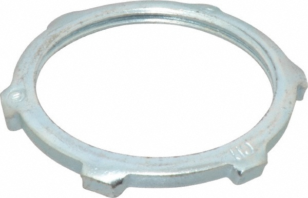 Cooper Crouse-Hinds Conduit Locknut: For Rigid & Intermediate (IMC), Steel, 1-1/2" Trade Size - 15