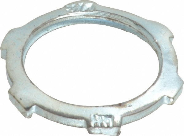 Cooper Crouse-Hinds Conduit Locknut: For Rigid & Intermediate (IMC), Steel, 1-1/2" Trade Size - 15