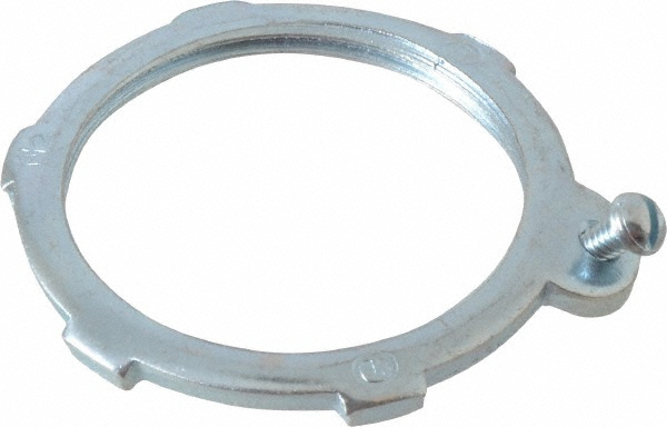 Cooper Crouse-Hinds Conduit Locknut: For Rigid & Intermediate (IMC), Steel, 1-1/2" Trade Size - 15
