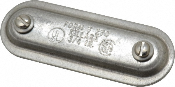 Hubbell Killark 1" Trade, Steel Conduit Body Cover Plate - 370