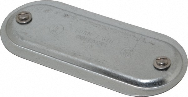 Hubbell Killark 1" Trade, Steel Conduit Body Cover Plate - 370