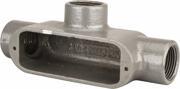 Thomas & Betts T Body, 1-1/4" Trade, IMC, Rigid Aluminum Conduit Body - AT-4