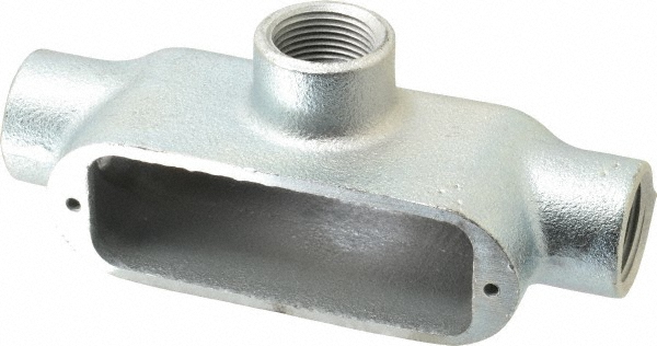Thomas & Betts T Body, 1-1/4" Trade, IMC, Rigid Aluminum Conduit Body - AT-4
