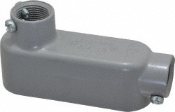 Hubbell Killark LL Body, 1/2" Trade, EMT Aluminum Conduit Body - EBLL-1