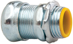 Cooper Crouse-Hinds Conduit Connector: For Rigid & Intermediate (IMC), Malleable Iron, 1-1/4" Trade Size - CPR4