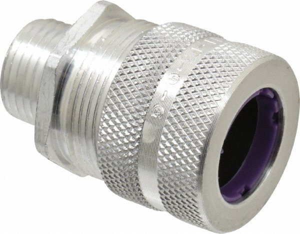 Cooper Crouse-Hinds Conduit Connector: For Rigid & Intermediate (IMC), Malleable Iron, 1-1/4" Trade Size - CPR4