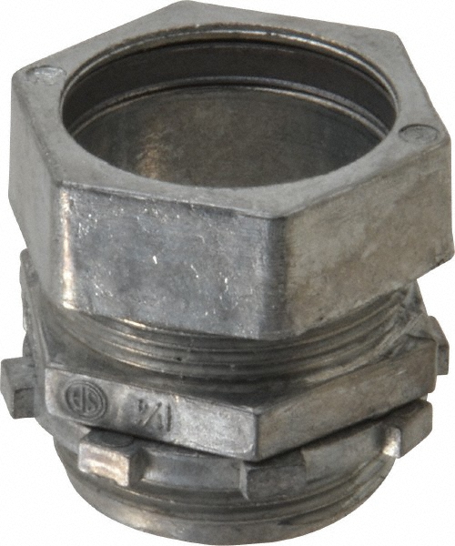 Cooper Crouse-Hinds Conduit Connector: For Rigid & Intermediate (IMC), Malleable Iron, 1-1/4" Trade Size - CPR4