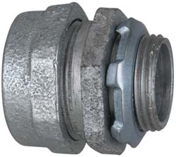 Cooper Crouse-Hinds Conduit Connector: For Rigid & Intermediate (IMC), Malleable Iron, 1-1/4" Trade Size - CPR4