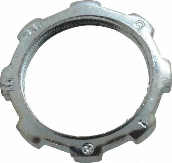 Thomas & Betts Conduit Locknut: For Rigid & Intermediate (IMC), Steel, 1" Trade Size - 143