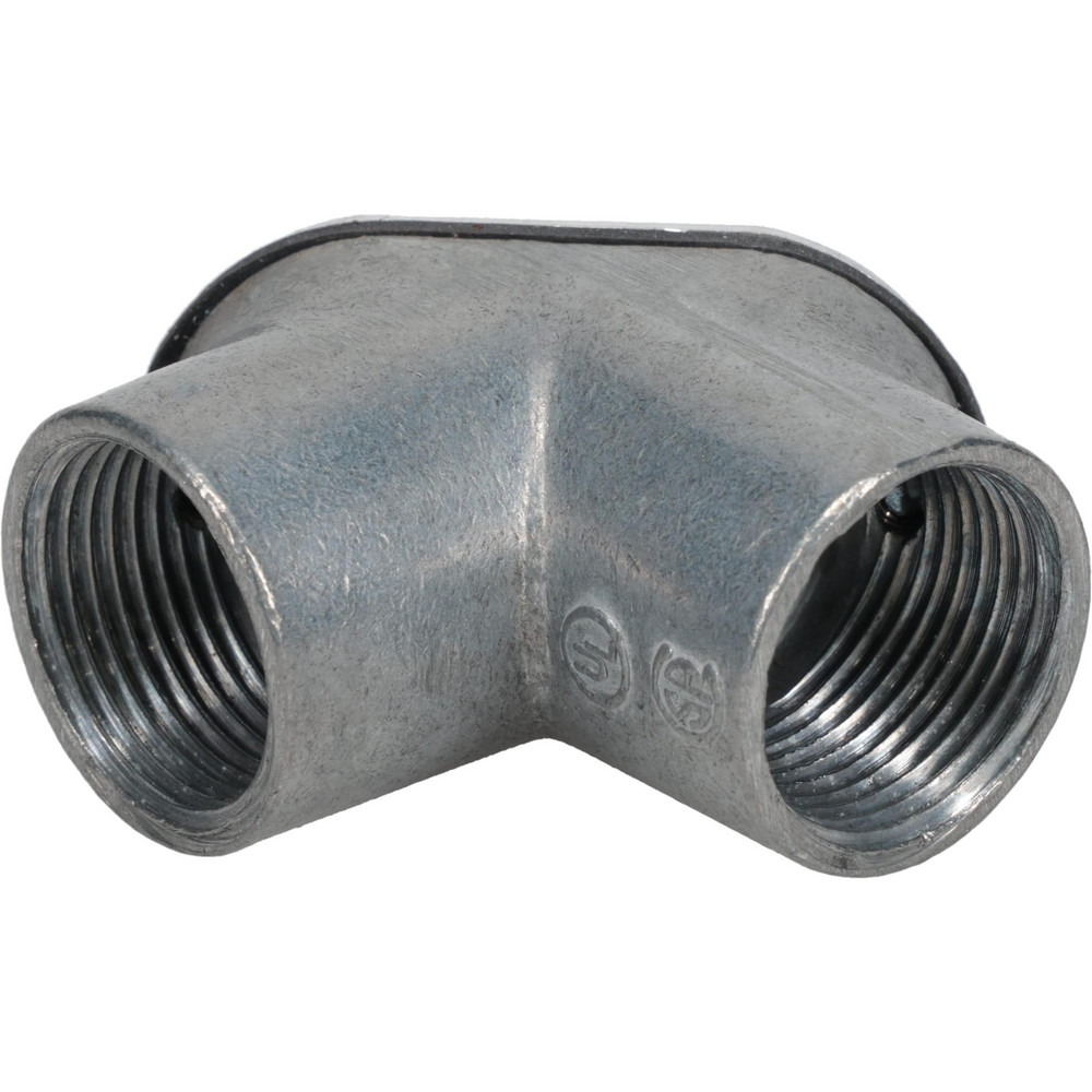 Thomas & Betts Conduit Elbow: For Rigid & Intermediate (IMC), Die Cast Zinc, 1/2" Trade Size - HL601