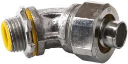Cooper Crouse-Hinds Conduit Connector: For Liquid-Tight, Malleable Iron, 1/2" Trade Size - LT50G
