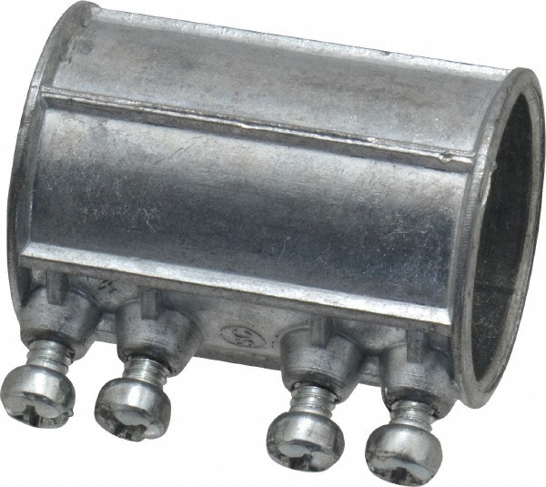 Thomas & Betts Conduit Coupling: For EMT, Die Cast Zinc, 1/2" Trade Size - TK221SC