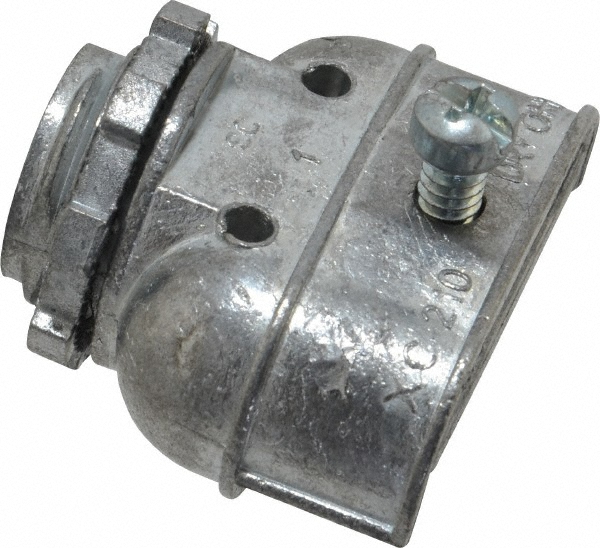 Thomas & Betts Conduit Connector: For FMC, Die Cast Zinc, 3/8" Trade Size - XC269